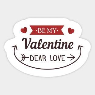 Happy Valentine's day love cute romance couple gift Sticker